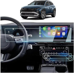 1 Pc Hyundai Tucson 2024-2026 Model Transparent Car LCD Screen And Speedometer Glass Protector In Premium Quality