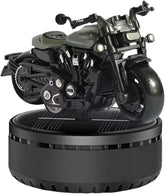 Universal Solar Harley Bike Car Perfume Air Freshener 360° Rotating Car Perfume Solar Energy Fragrance Car 1 Pc(Grey)