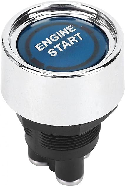 Universal Engine Start Switch, LED Engine Starter Push Button Starter Switch 1 pc (blue)