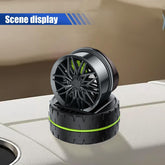 Universal Car Speed Wheel Hub Perfume Air Freshener 360° Rotating Car Perfume Solar Energy Fragrance Car 1 Pc(Green)