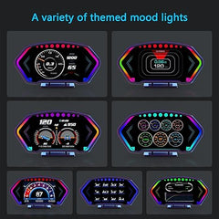 Universal P3 OBD2+GPS HUD Gauge Car Digital Head Up Display Speedometer Turbo RPM Alarm 1 Pc