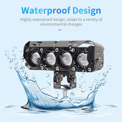 Universal 4 SMD Fog Light Dual Color With Metal Body 1 Pc