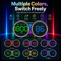 Universal G27 GPS HUD Gauge Car Digital Head Up Display Speedometer 1 Pc