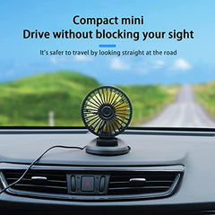 Portable Fan 360° Single Head Rotating With Adjustable 180° Up Down For Desktop/ Car / Truck Van 5 Inch Size