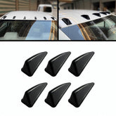 Universal Car Roof Shark Fin Spoiler Wings For Decoration 6 Pcs Set