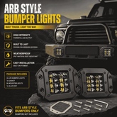 ARB Style Bumper Bar Light -Flood Lights 2 Pcs Set