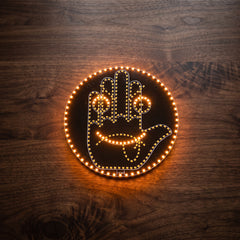 Finger Gesture Light With Face Gesture Emoji Light LED Car Back Window Sign Hand Funny Car Truck