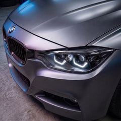 Universal Hexagon Shape Shrouds Bezel Covers With White LED Daytime Running Lights