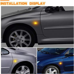 2 Pcs Set Suzuki Mehran Audi Style Side Fender Indicator in Smoke Color