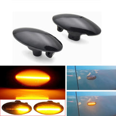 2 Pcs Set Suzuki Mehran Audi Style Side Fender Indicator in Smoke Color