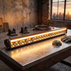 Premium Series 48 inch Slim LED Bar Light Amber DRL Off-Road Driving Beam For All Vehicles