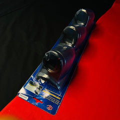 Car 12V 3in1 Carbon Fiber DEFI Triple Pillar Gauge Meter Volt & Water Temp & RPM For Car 1 Pc