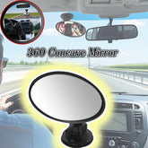1 Pc Car 360 Adjustable Rear View Blind Spot Concave Mirror For Car