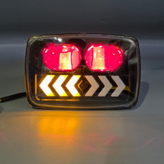 Devil Eye Headlight Double Lens With Arrow Original Fitting For Honda CD70 / CG125