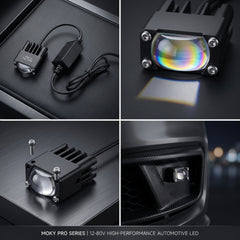 Economy Series Ultra Slim 1 Lens Landscape Style Grill LED Fog Light 1 Pc