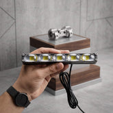 Economy Series Ultra Slim 5 Lens Landscape Style Grill LED Fog Light 1 Pc