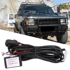 1 Pc Universal 8mm Flasher Switch Kit Relay Harness Wire On-Off Switch Cable 9-12V Remote Control Wiring
