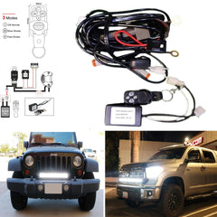 1 Pc Universal 8mm Flasher Switch Kit Relay Harness Wire On-Off Switch Cable 9-12V Remote Control Wiring