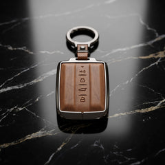 GWM Tank 500 New Elite Series Metallic Car Key Case Luxury Zinc Alloy Protection Case(Brown)