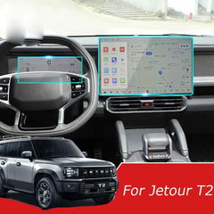 Jetour T2 Transparent Car LCD Screen And Speedometer Glass Protector In Premium Quality