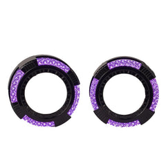 Universal Angel Eye Crystal Shroud Ring 2.5 Inch APP Control RGB LED for Car Headlight In Premium Quality 2 Pcs Set