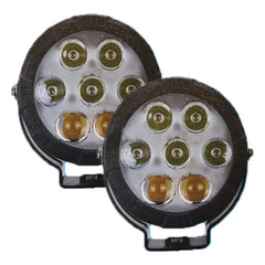 2 Pcs Set HJG 5 SMD Floodlight 2 Len Projector 100 Watt Cree SMD With Yellow Fog Covers And Wiring Bar Light