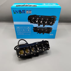 1 Pc HJG 5 SMD Metal Body Devil Eye Function Focus Fog Spotlight For All Vehicle