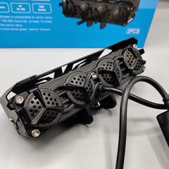 1 Pc HJG 5 SMD Metal Body Devil Eye Function Focus Fog Spotlight For All Vehicle