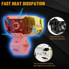 2 Pcs Set HJG Extreme Series Spot Light For Car Jeep With Yellow shutter or Wiring