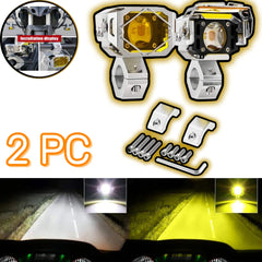 2 Pcs Set HJG Extreme Series Spot Light For Car Jeep With Yellow shutter or Wiring