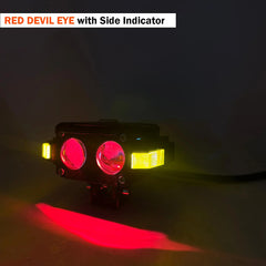 1 Pc HJG Hazard Series Fog Light Double Lens 60W Orange Hazard DRL Fog light Ultra Wide Dual Colour Fog Light