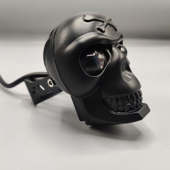 HJG Skull Light With Devil Eye Dual Color Function Metal Body 1 Pc