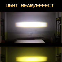 2 pcs Set HJG 2 Lens Super Slim High Power Devil Eye 80W Landscape Style Grill LED Fog Light for Car