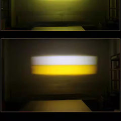 2 pcs Set HJG 2 Lens Super Slim High Power Devil Eye 80W Landscape Style Grill LED Fog Light for Car