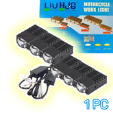 1 Pc HJG 3 Lens Super Slim High Power Devil Eye 120W Landscape Style Grill LED Fog Light for Car