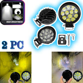 2 Pcs Set HJG 12 SMD Dual Colour Light Fog Lamp For Bike - Car