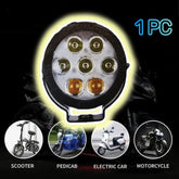 1 Pc HJG 5 SMD Floodlight 2 Len Projector 100 Watt Cree SMD With Yellow Fog Covers And Wiring Bar Light