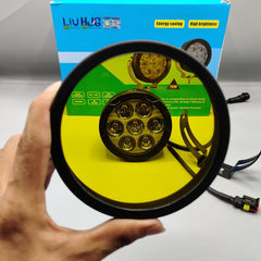 2 Pcs Set HJG 7 SMD Floodlight 140 Watt Cree SMD With Yellow Fog Covers And Bar Light