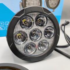 2 Pcs Set HJG 7 SMD Floodlight 140 Watt Cree SMD With Yellow Fog Covers And Bar Light