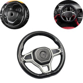 1 Pc Hand sewing Top Full Carbon Fiber Steering Wheel Cover