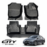 Honda City 2017 Model Heavy Duty All-Weather TPE Car Floor Mats in Premium Quality