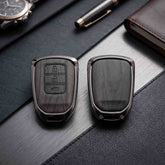 Honda City 2022 Model Elite Series Metallic Car Key Case Luxury Zinc Alloy Protection Case(Black)