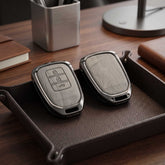 Honda City 2022 Model Elite Series Metallic Car Key Case Luxury Zinc Alloy Protection Case(Grey)