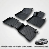 Honda Civic 2016 Model Heavy Duty All-Weather TPE Car Floor Mats in Premium Quality