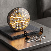 Nakamoro Premium Series R02 Model 9 Inch Round LED Floodlight With White/Amber Drl