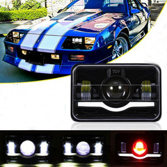 Jeep - Car LED Headlight Square 6x4 Sealed Beam 75W Hi-Low 1 Pc