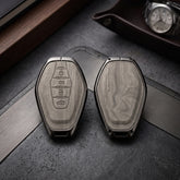 Jetour X70 Model Elite Series Metallic Car Key Case Luxury Zinc Alloy Protection Case(Grey)
