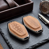 Jetour X70 Model Elite Series Metallic Car Key Case Luxury Zinc Alloy Protection Case(Brown)