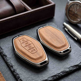 Jetour X70 Model Elite Series Metallic Car Key Case Luxury Zinc Alloy Protection Case(Brown)