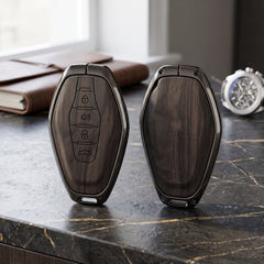 Jetour X70 Model Elite Series Metallic Car Key Case Luxury Zinc Alloy Protection Case(Black)
